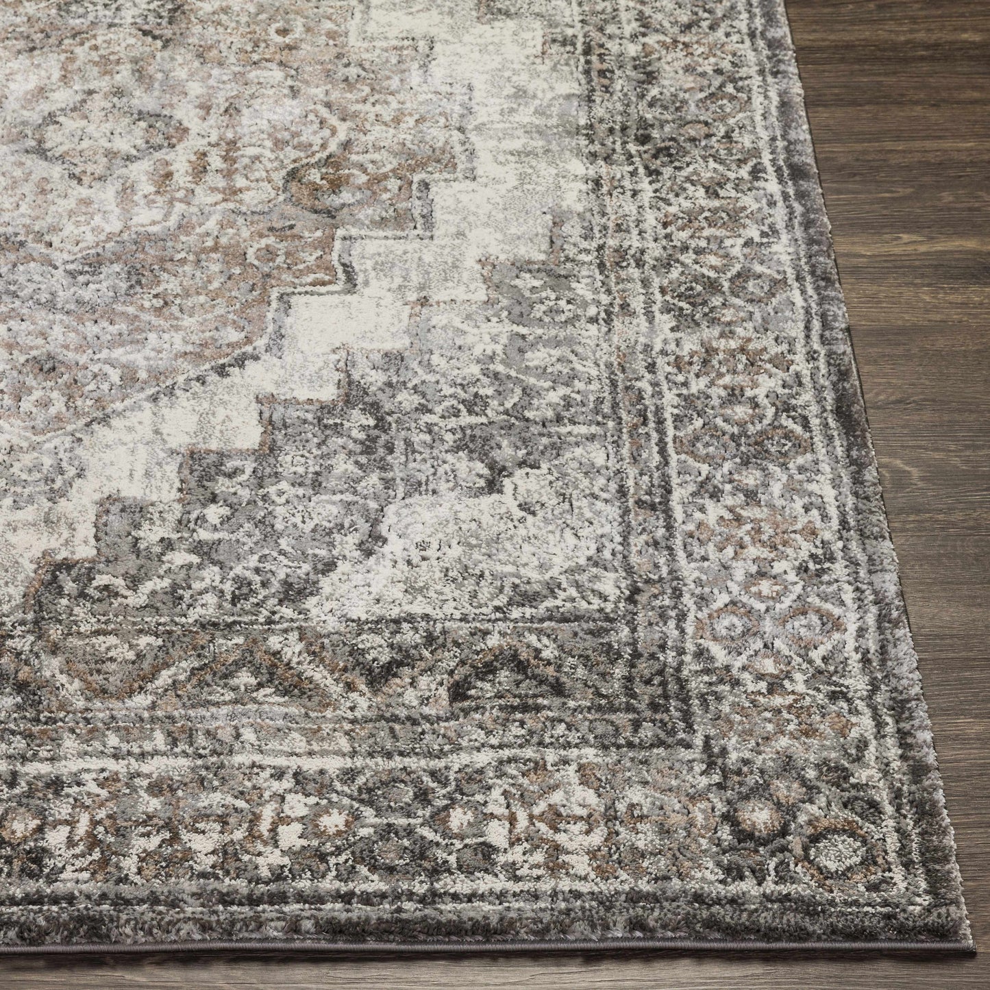 Manaring Charcoal Luxe Thick Area Rug