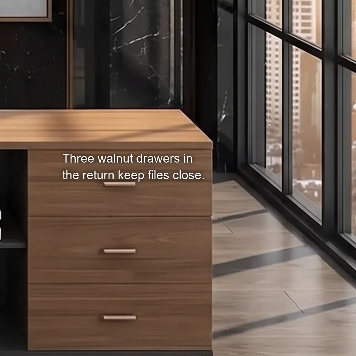 Caelum · Modern L-Shaped Desk