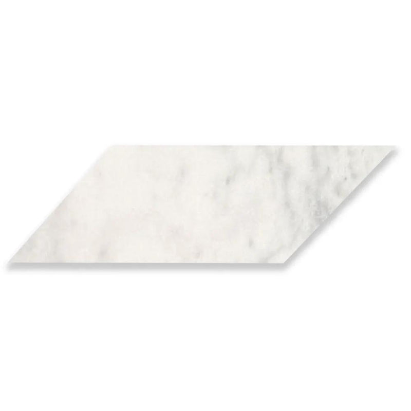 Calacata T Honed Chevron Marble Tiles 5x17