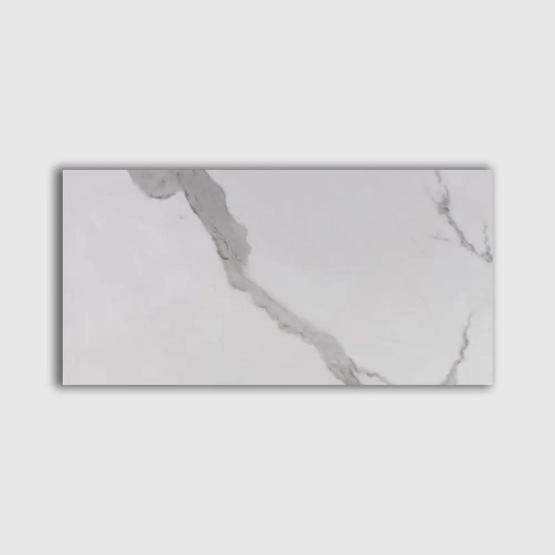 Calacatta Bright Matte Marble Look Porcelain Tiles 12x24