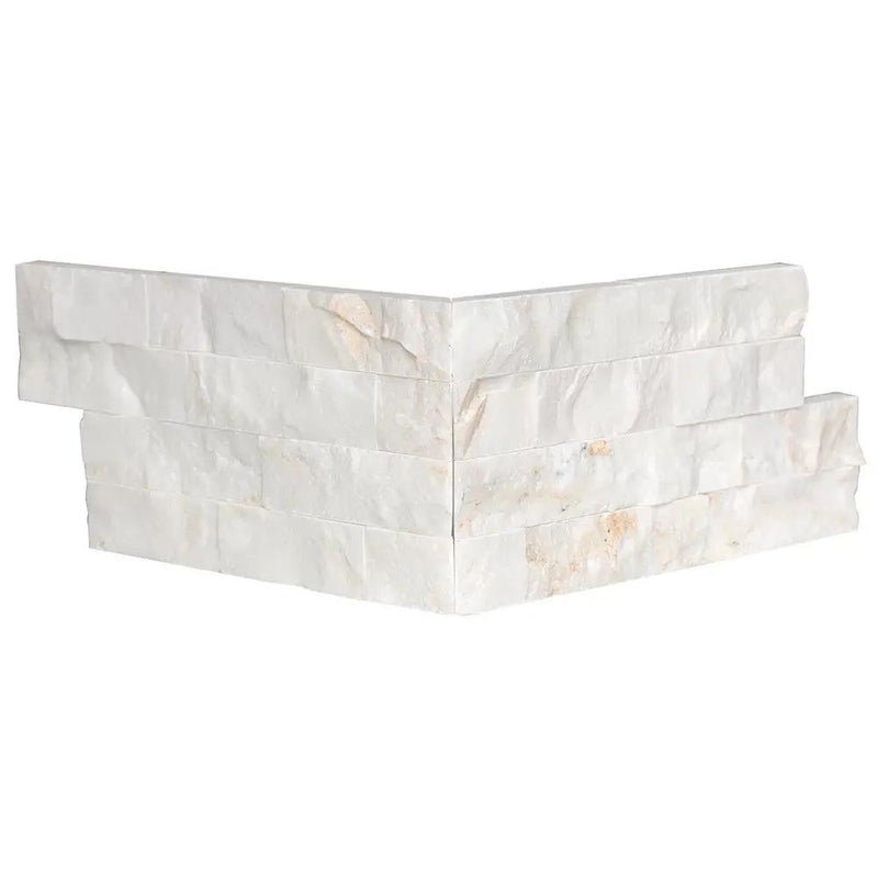 Calacatta Miele Wall Decos Corner Marble Accent Tiles 6x12