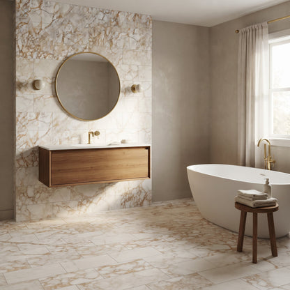 Calacatta Gold European Honed Marble Tiles 12x24