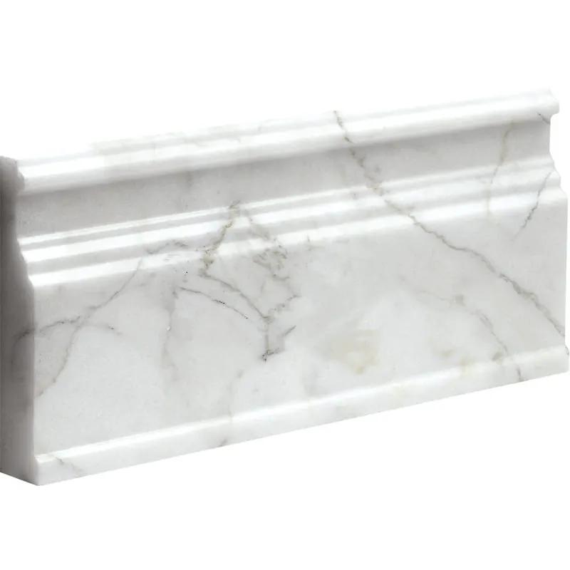Calacatta Gold Honed Base Marble Moldings 5 1/16x12
