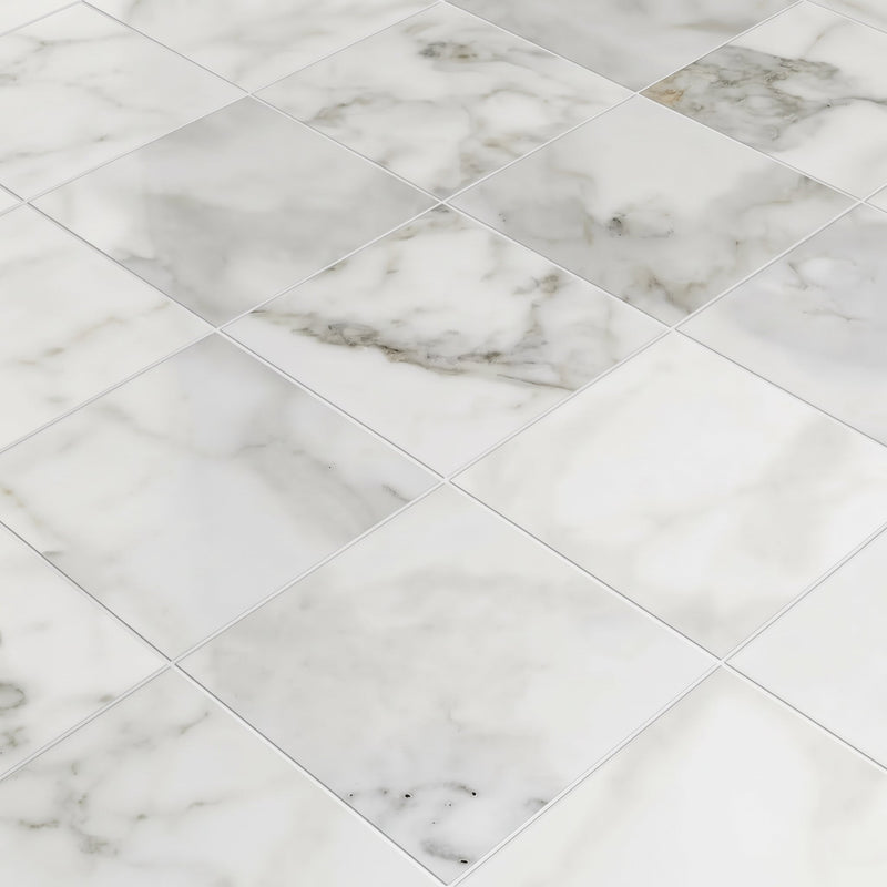 Calacatta Gold Honed Marble Tiles 12x12