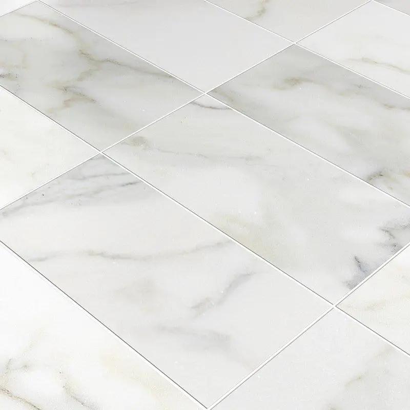 Calacatta Gold Honed Marble Tiles 12x24