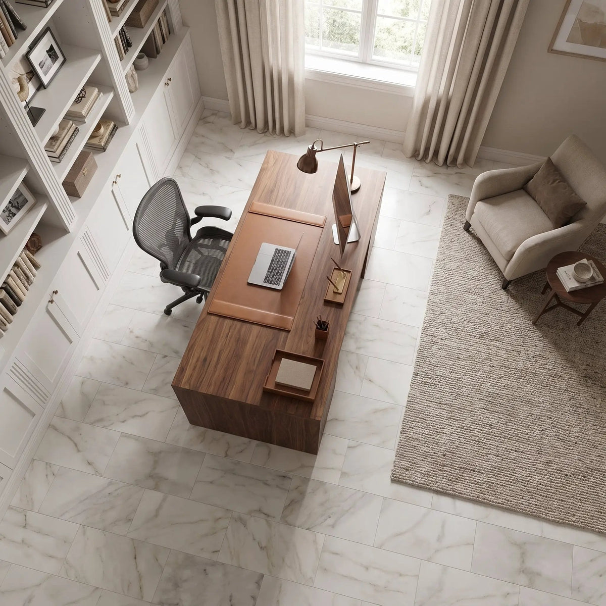 Calacatta Gold Honed Marble Tiles 12x24