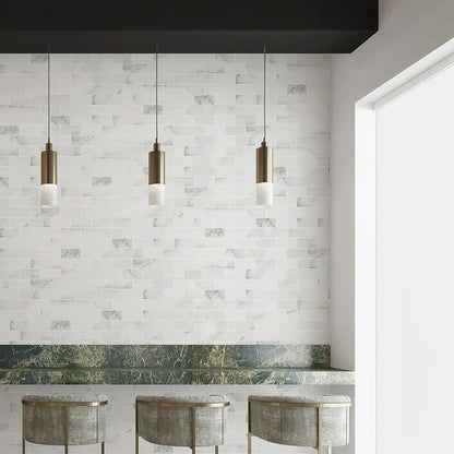 Calacatta Gold Polished Marble Tiles 2 3/4x5 1/2