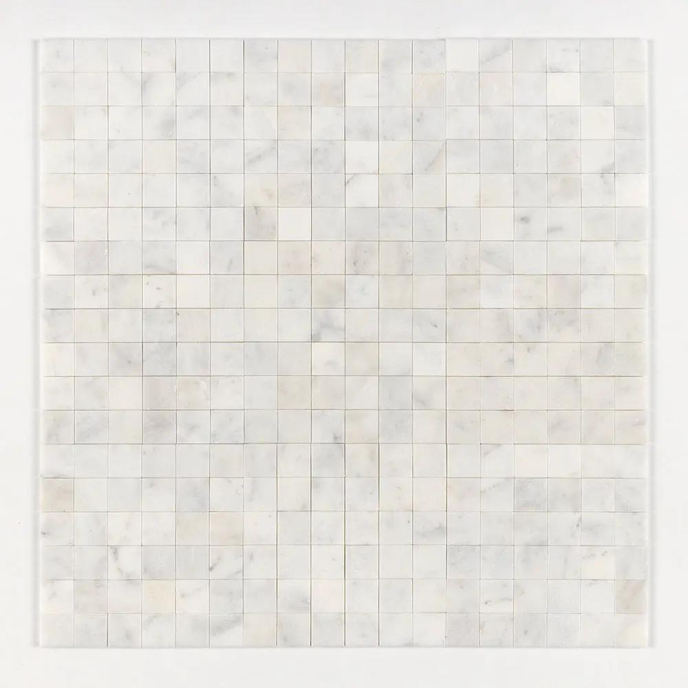 Calacatta T Honed 2x2 Marble Mosaics 12x12