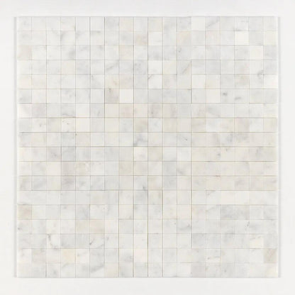 Calacatta T Honed 2x2 Marble Mosaics 12x12