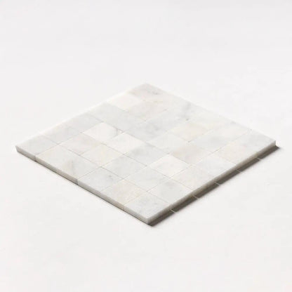 Calacatta T Honed 2x2 Marble Mosaics 12x12
