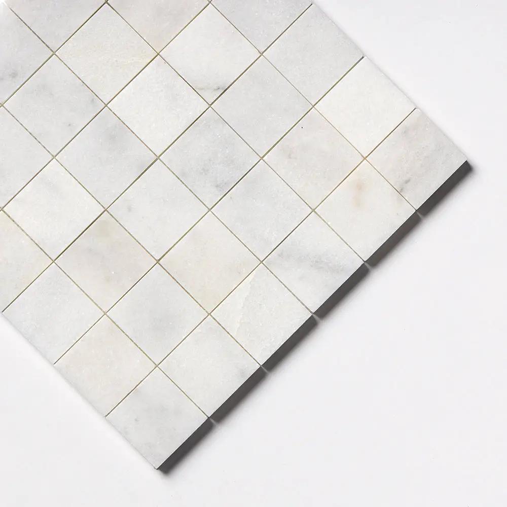 Calacatta T Honed 2x2 Marble Mosaics 12x12