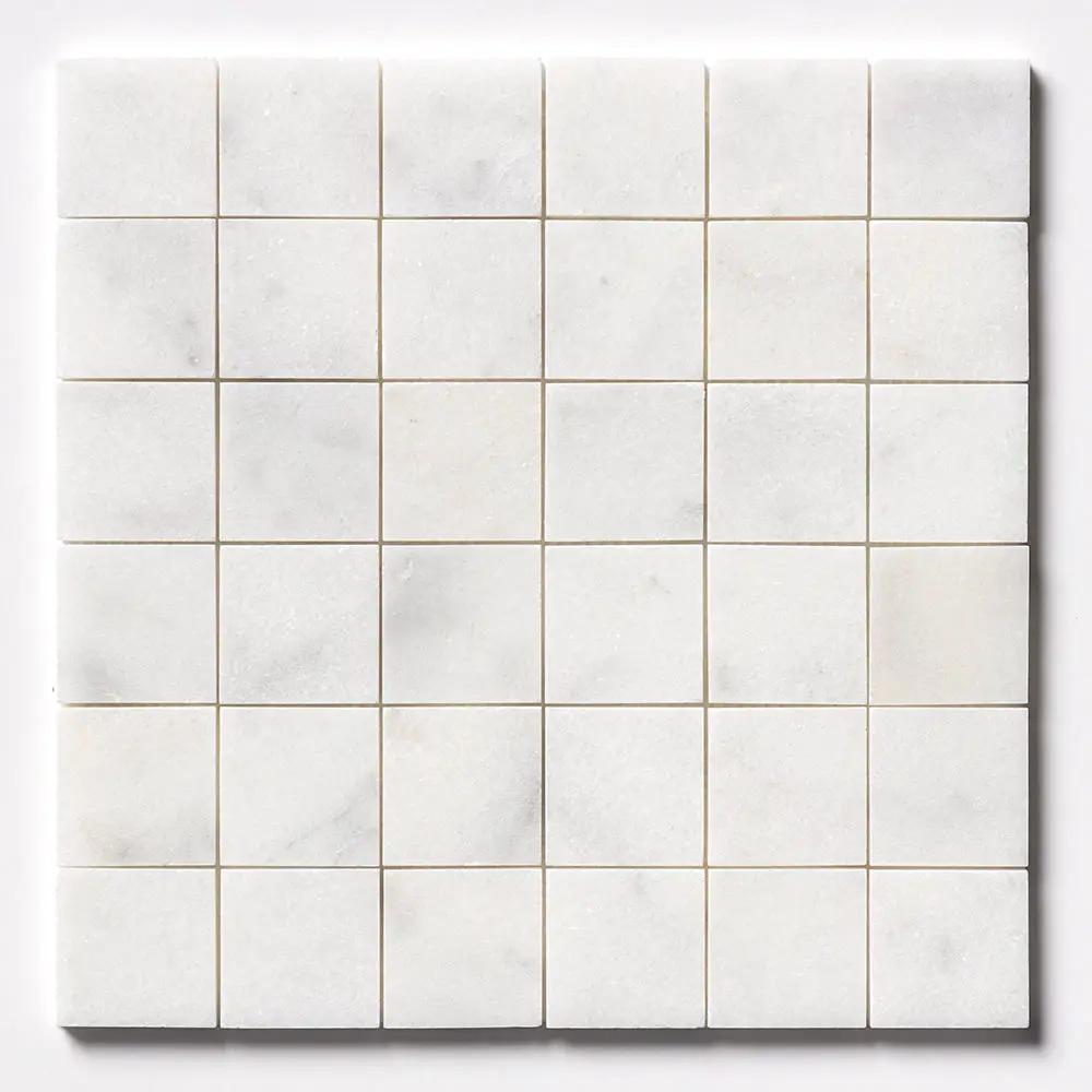 Calacatta T Honed 2x2 Marble Mosaics 12x12