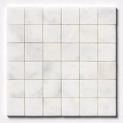 Calacatta T Honed 2x2 Marble Mosaics 12x12