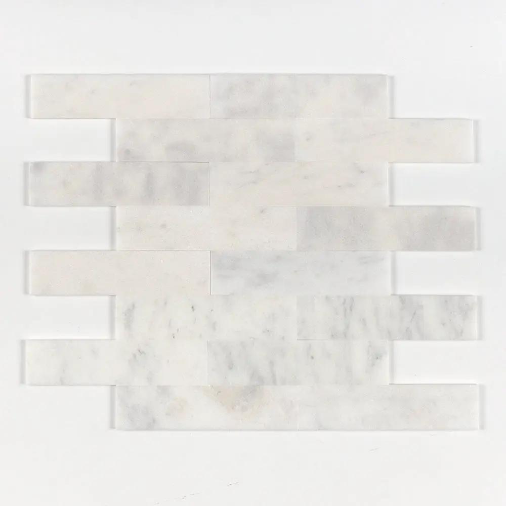 Calacatta T Polished Subway Marble Tiles 3x12