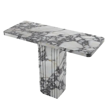 Calacatta Viola White Marble Designer Console - Polished 40x15