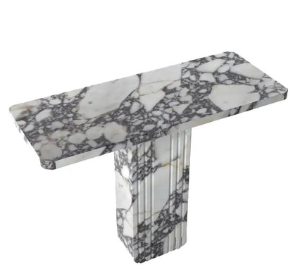 Calacatta Viola White Marble Designer Console - Polished 40x15