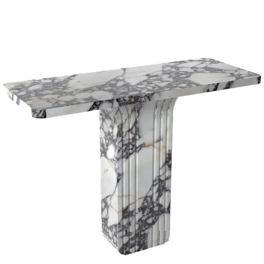 Calacatta Viola White Marble Designer Console - Polished 40x15