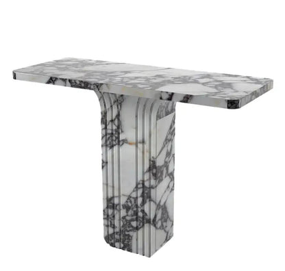 Calacatta Viola White Marble Designer Console - Polished 40x15