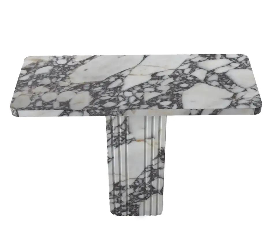 Calacatta Viola White Marble Designer Console - Polished 40x15