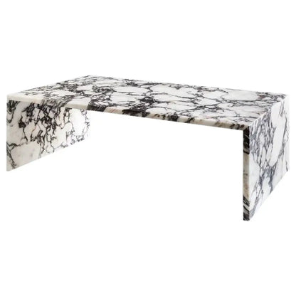 Calacatta Viola Marble Plain Design Modern Coffee Table - Polished Finish 20x36x12