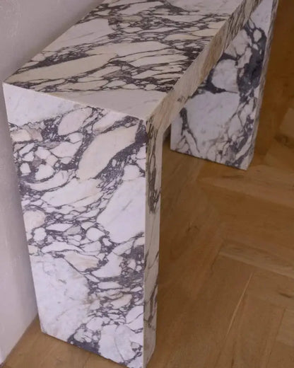 Calacatta Viola Marble Rectangular Console - Polished 12x40x30