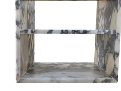 Calacatta Viola Marble End Table Nightstand Polished 14x18x18