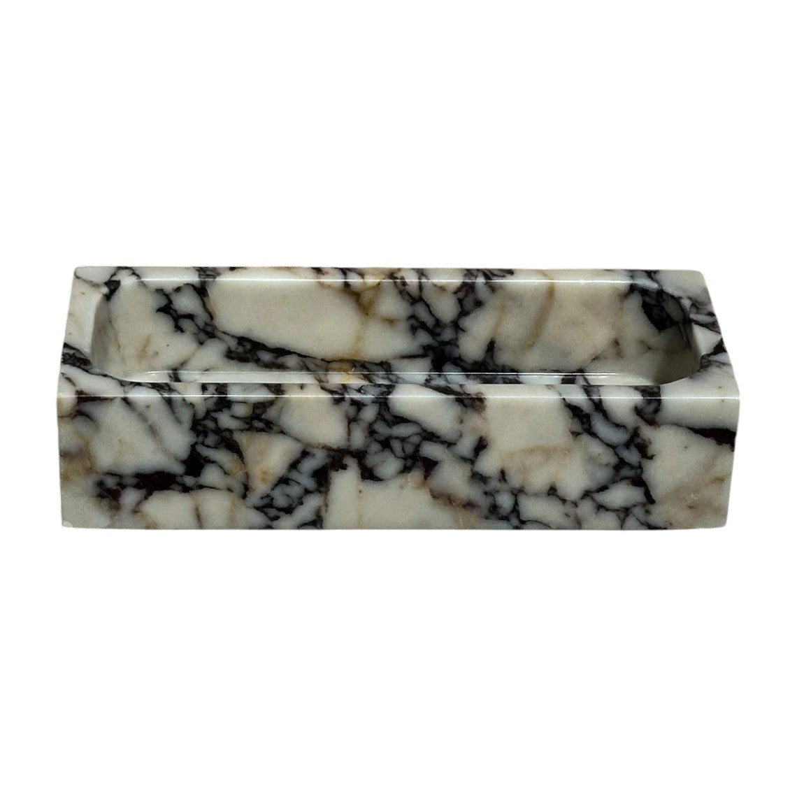 Calacatta Viola Marble Wall Mount Bathroom Sink 12 X 20 Inches Rectangular