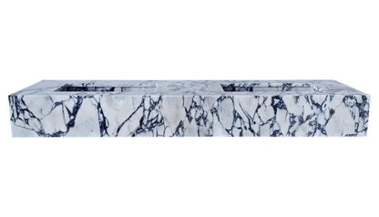 Calacatta Viola Double Sink Vanity 67 Inch Marble Bathroom