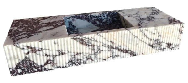Calacatta Viola Marble Wall-Mount Vanity Sink 20x56