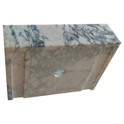 Calacatta Viola Honed Wall Mount Bathroom Sink Rectangle 14 Inch
