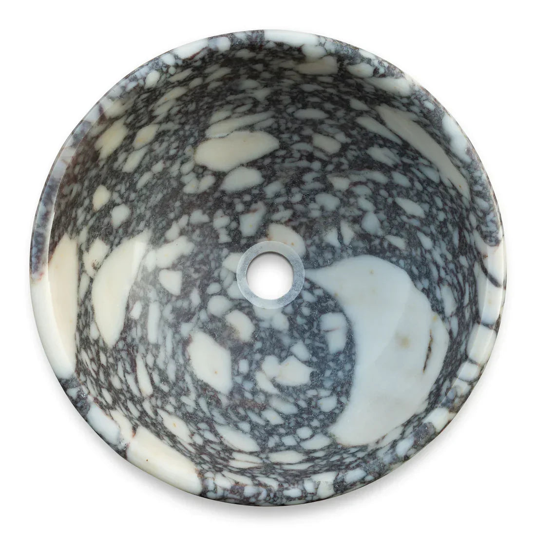 Calacatta Viola Marble Natural Stone Above-vanity Bathroom Sink Polished (D)16" (H)6" - In Stock