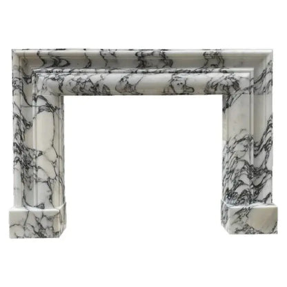 Calacatta Viola Marble Hand-carved Fireplace Mantel Polished - 61 x 52 inches
