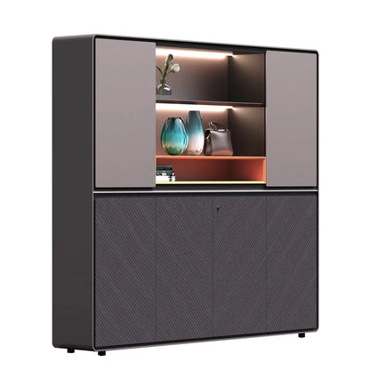 Lisse · Office Shelves w/ Integrated Lighting & Storage Cabinets