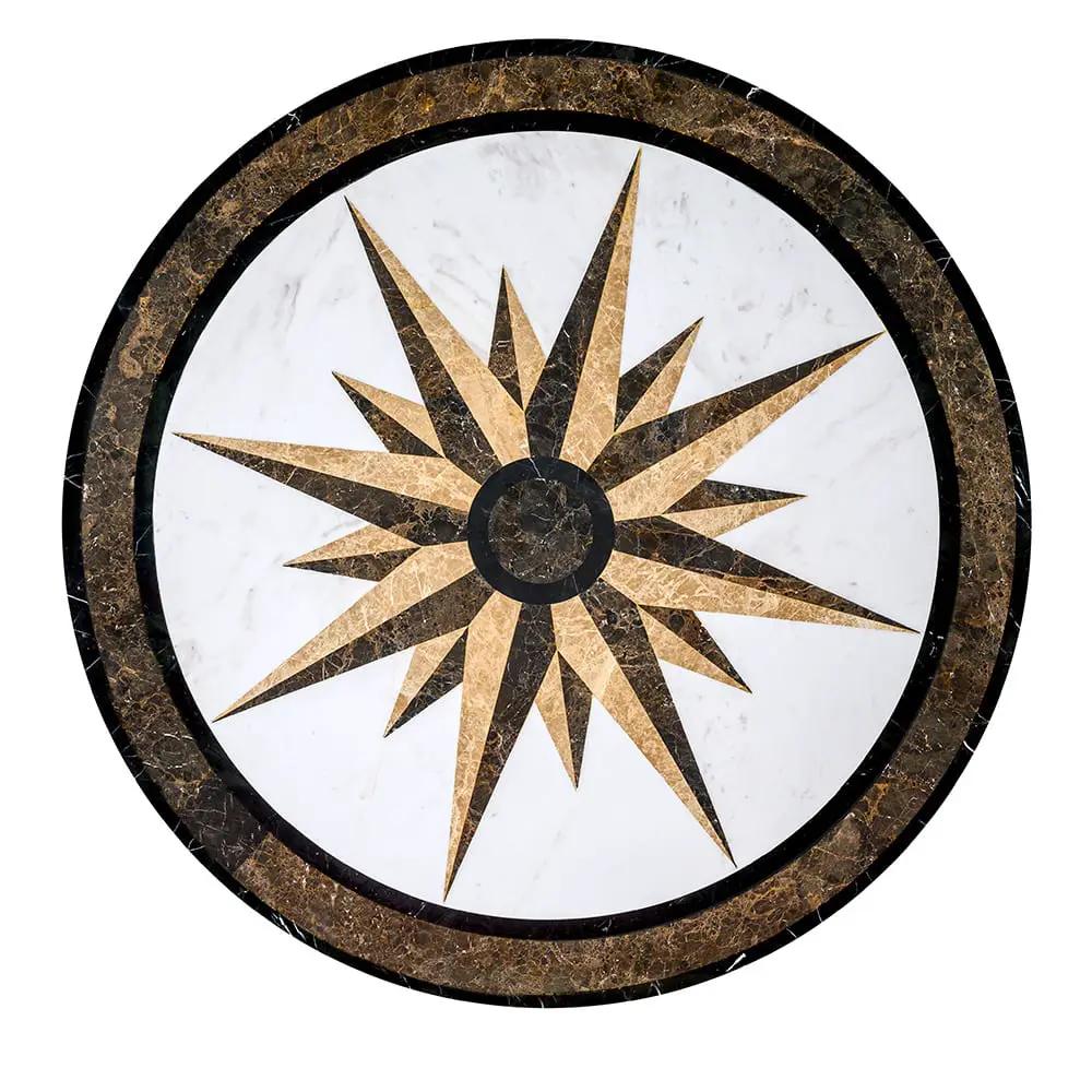 Campass Multi Finish Round Marble Medallions 48x48