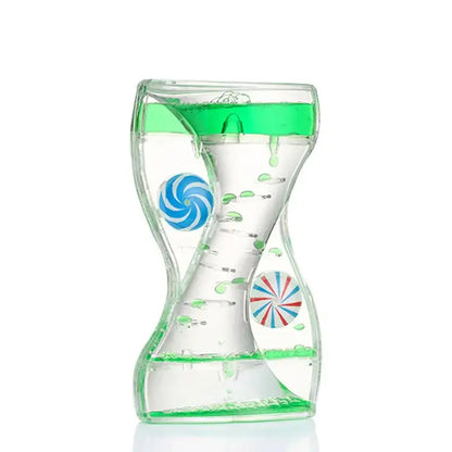 Candy liquid motion sand timer blue & green living room decor