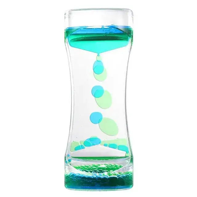 Candy liquid motion sand timer blue & green living room decor