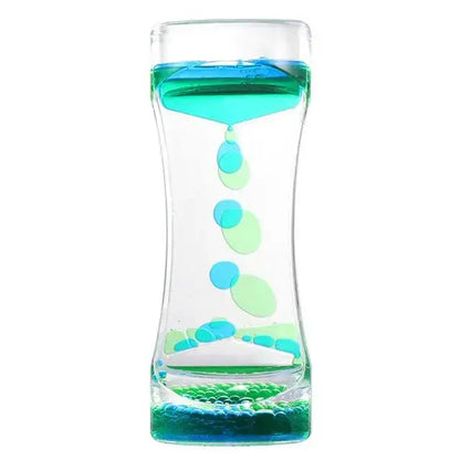 Candy liquid motion sand timer blue & green living room decor