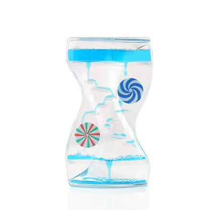 Candy liquid motion sand timer blue & green living room decor