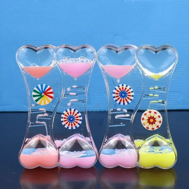 Candy liquid motion sand timer blue & green living room decor