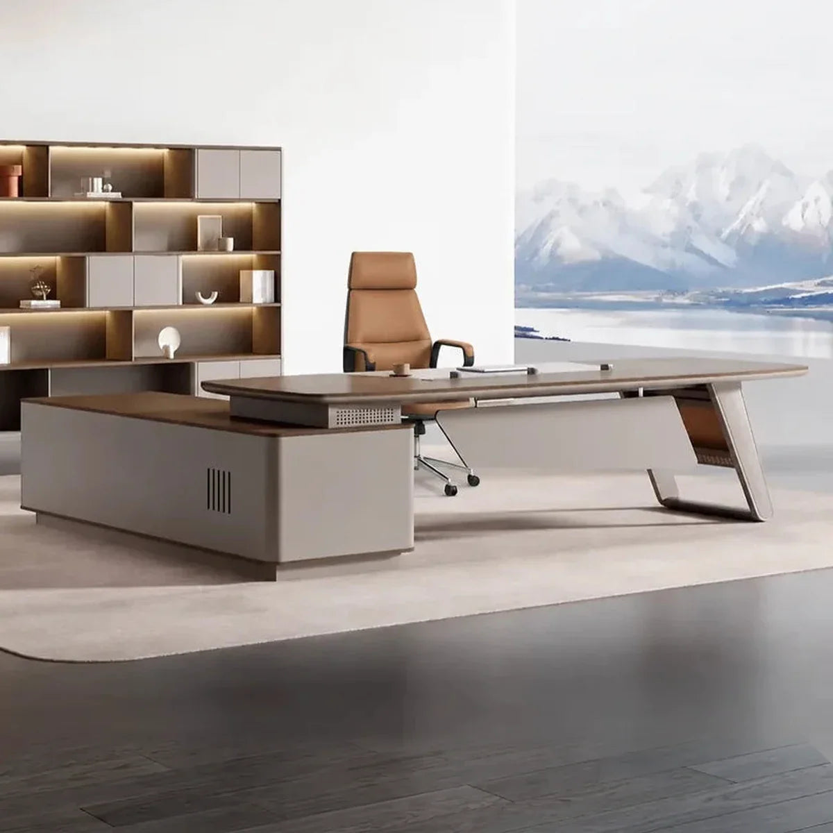 Canmore · Modern L-Shaped Executive Desk