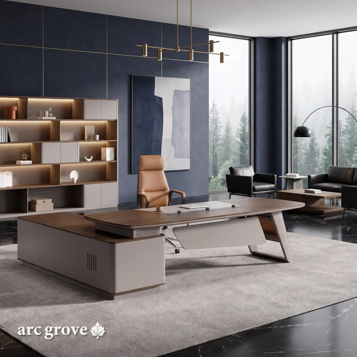 Canmore · Modern L-Shaped Executive Desk