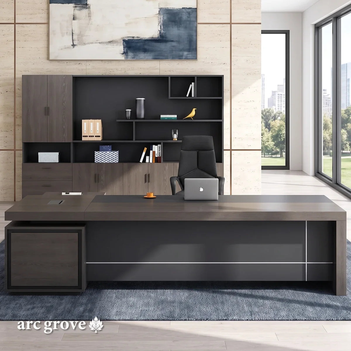 Carlaw · Modern L-Shaped Executive Desk
