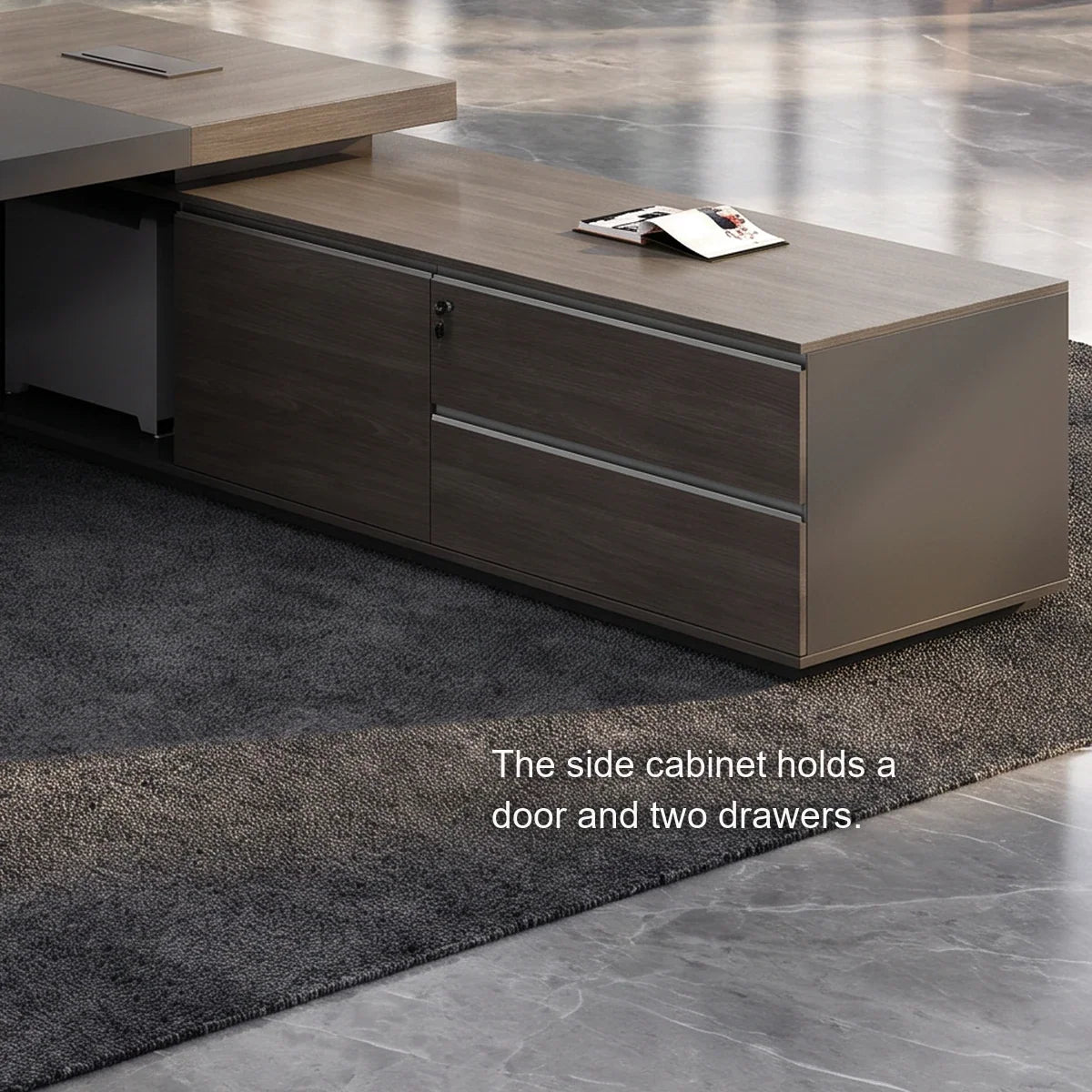 Carlaw · Modern L-Shaped Executive Desk