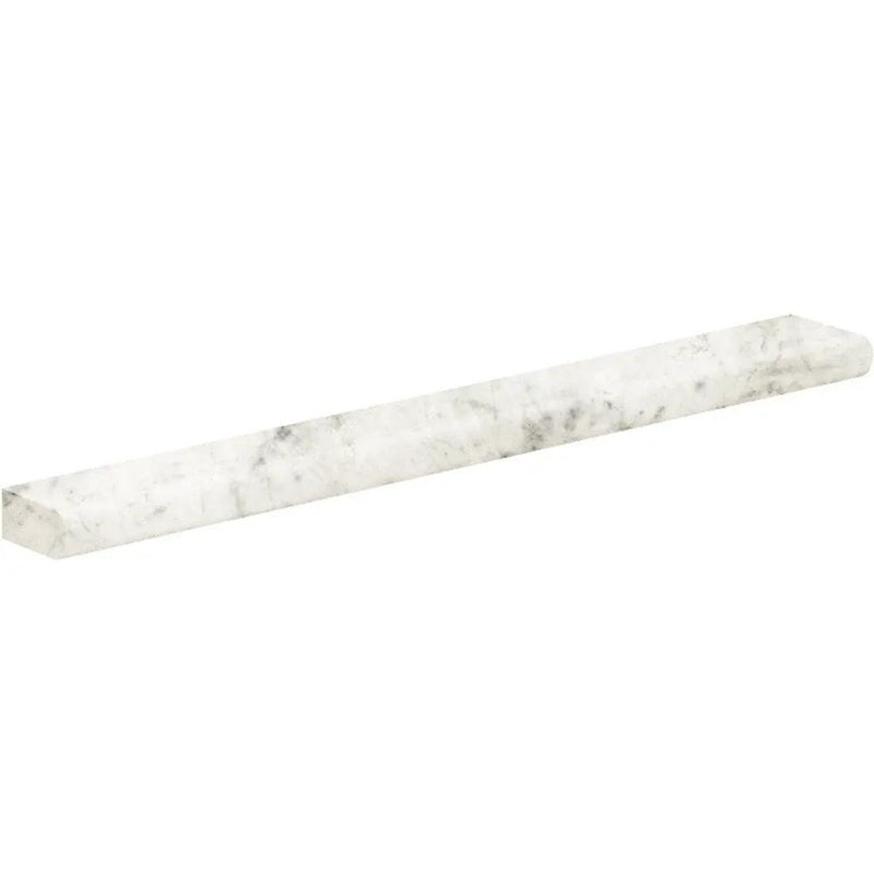 Carrara Blanco Natural Battiscopa Marble Look Porcelain Moldings 3x24