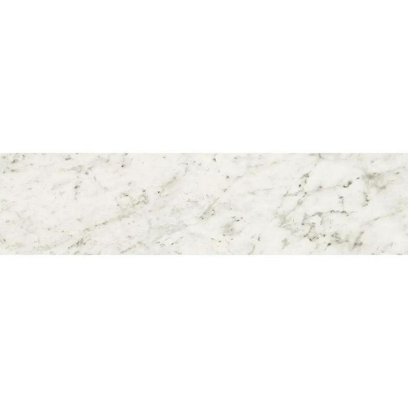 Carrara Blanco Polished Marble Look Porcelain Tiles 3x12