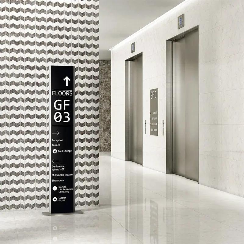 Carrara Blanco Polished Zig-zag Marble Look Porcelain Mosaics 12x13