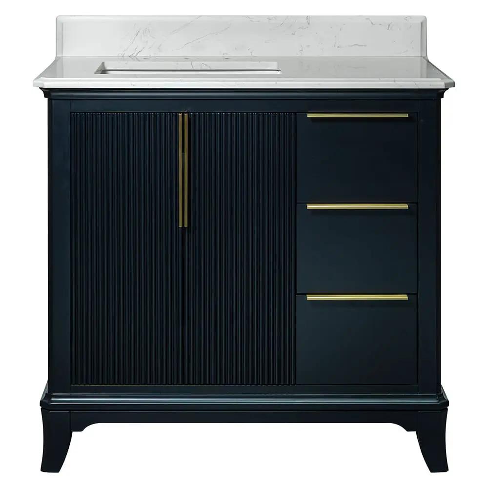 Carrara Grosvenor Nayv Blue Bathroom Vanities 37x22