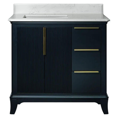 Carrara Grosvenor Nayv Blue Bathroom Vanities 37x22