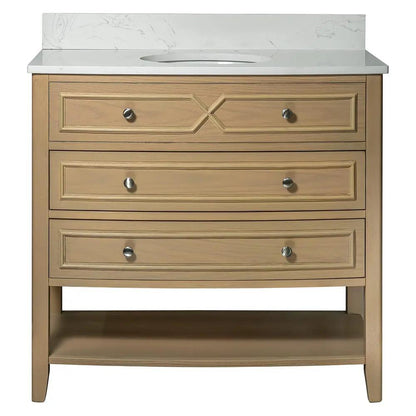 Carrara Halcyon Light Oak Bathroom Vanities 31x19