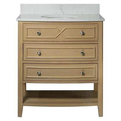 Carrara Halcyon Light Oak Bathroom Vanities 37x19